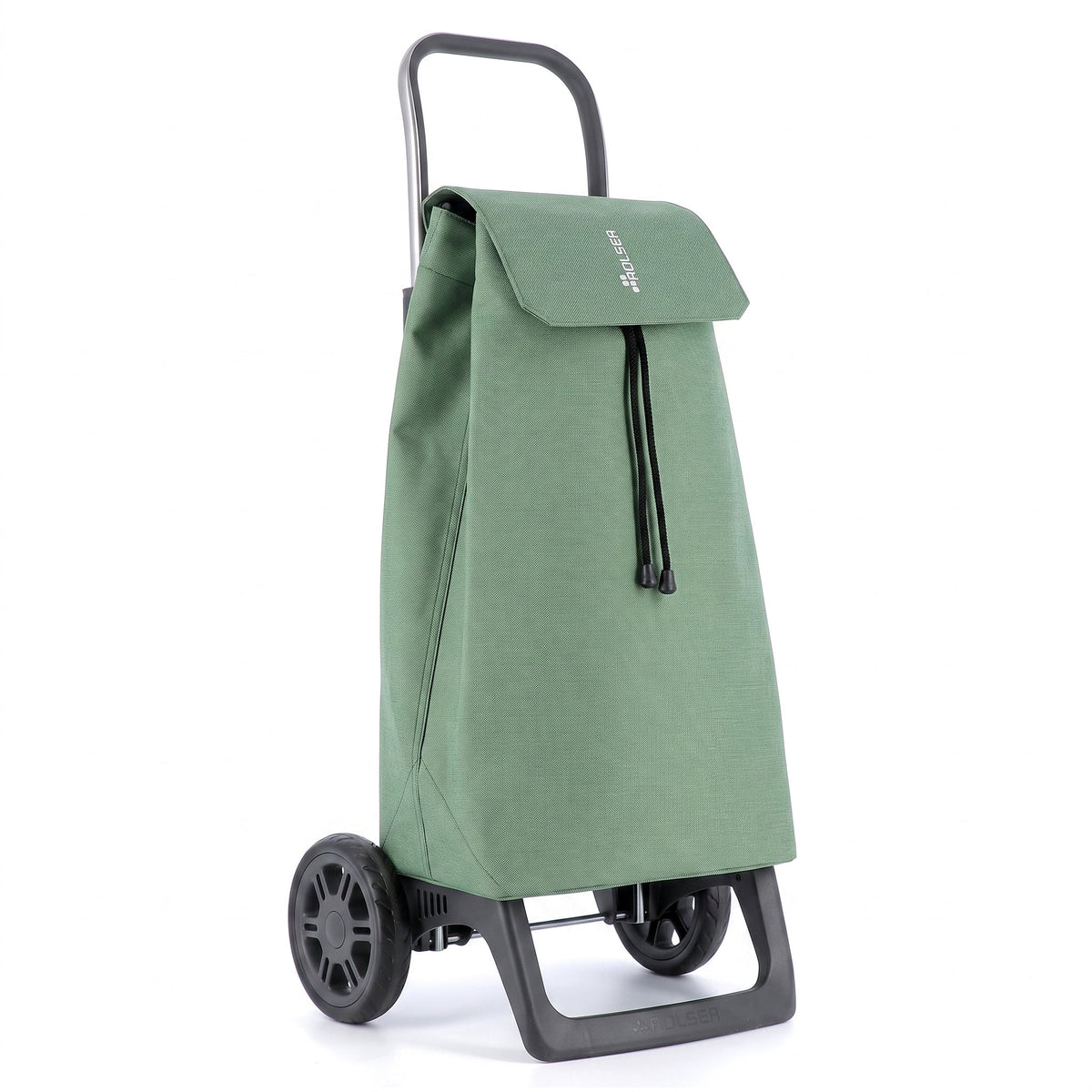 Jade Green Jet Tweed Joy Aluminum-Frame Folding Shopping Cart – view 6