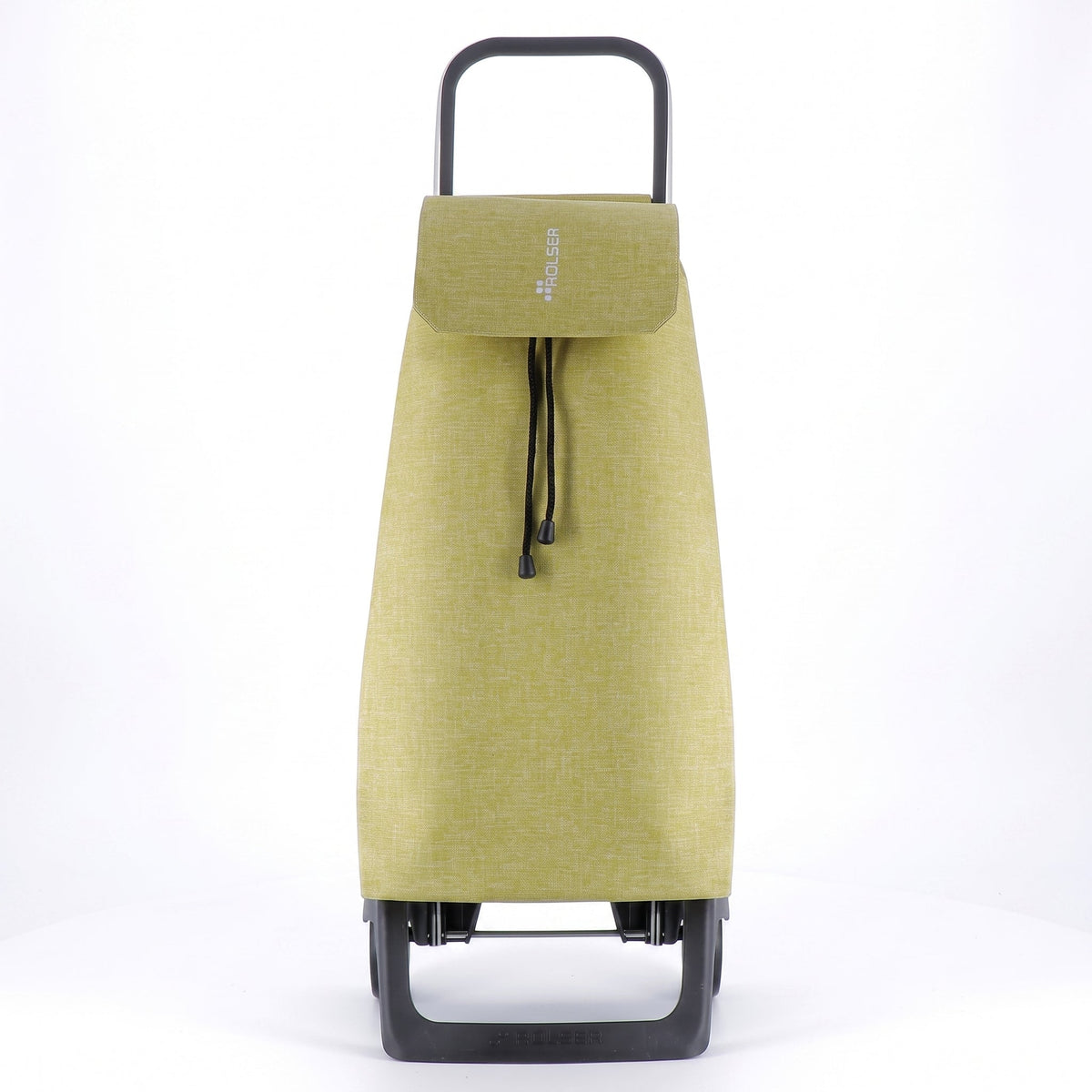 Sage Green Jet Tweed Joy Aluminum-Frame Folding Shopping Cart
