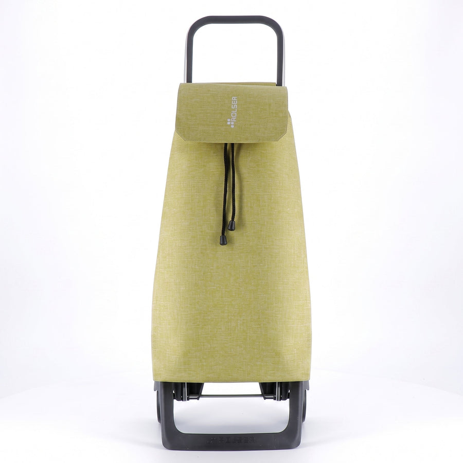 Sage Green Jet Tweed Joy Aluminum-Frame Folding Shopping Cart