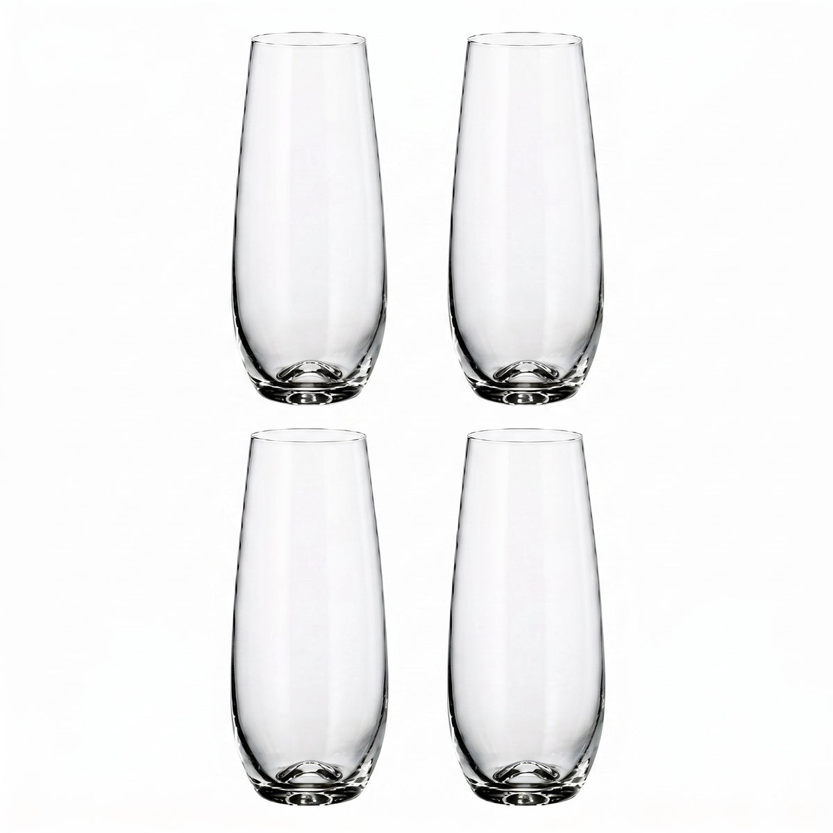 Stemless Champagne Flutes, 7.8 oz, Set of 4 – view 2