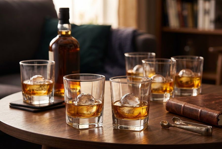 Square Whiskey Rocks Glasses, 10.5 oz, Set of 6 – lifestyle