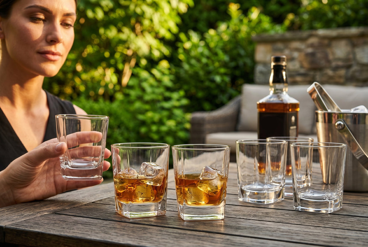 Square Whiskey Rocks Glasses, 10.5 oz, Set of 6 – view 4