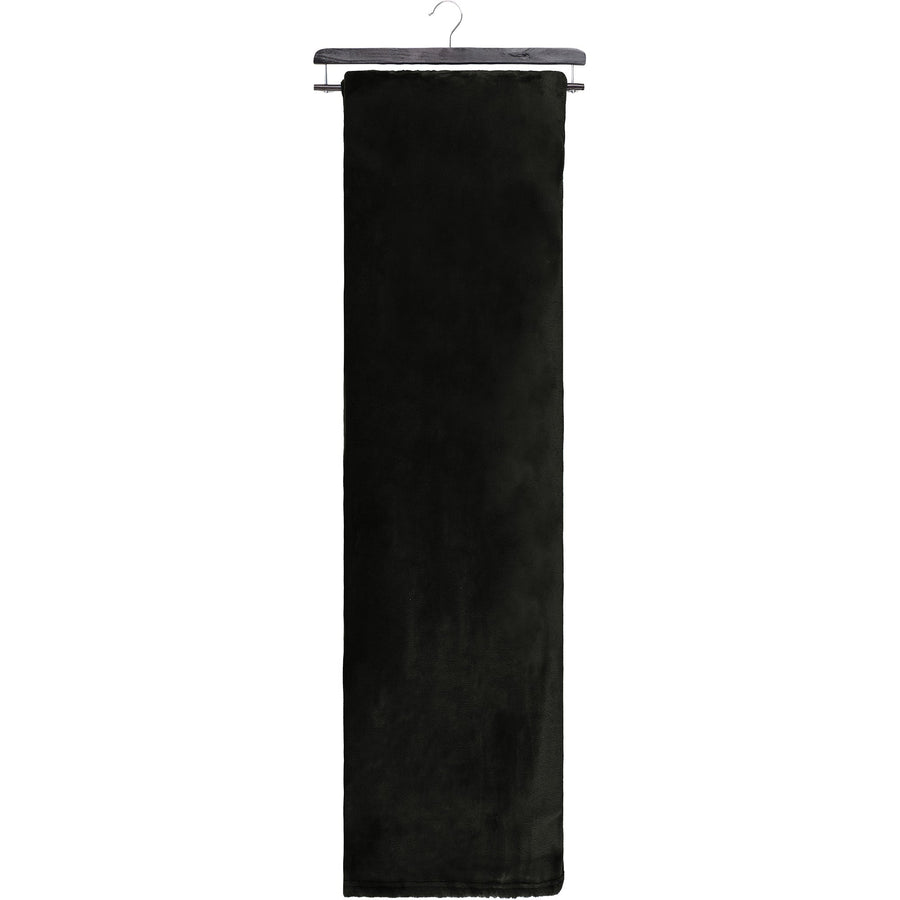 Super Soft Flannel Blanket Throw Home Decor Bedding 80X88 Black